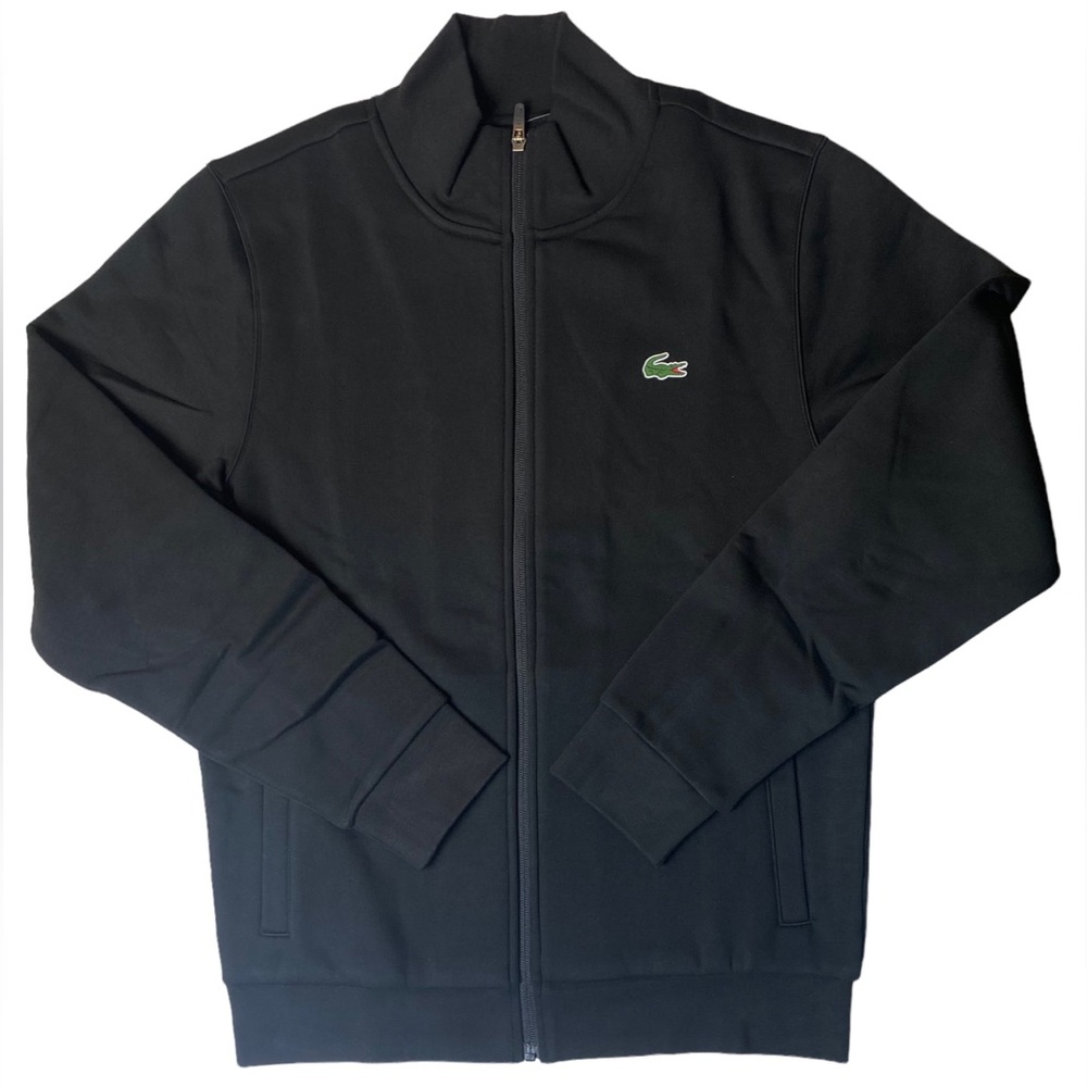 Lacoste Mens Sport Piped Fleece Sweatshirt - Black - WH8646-51-C31